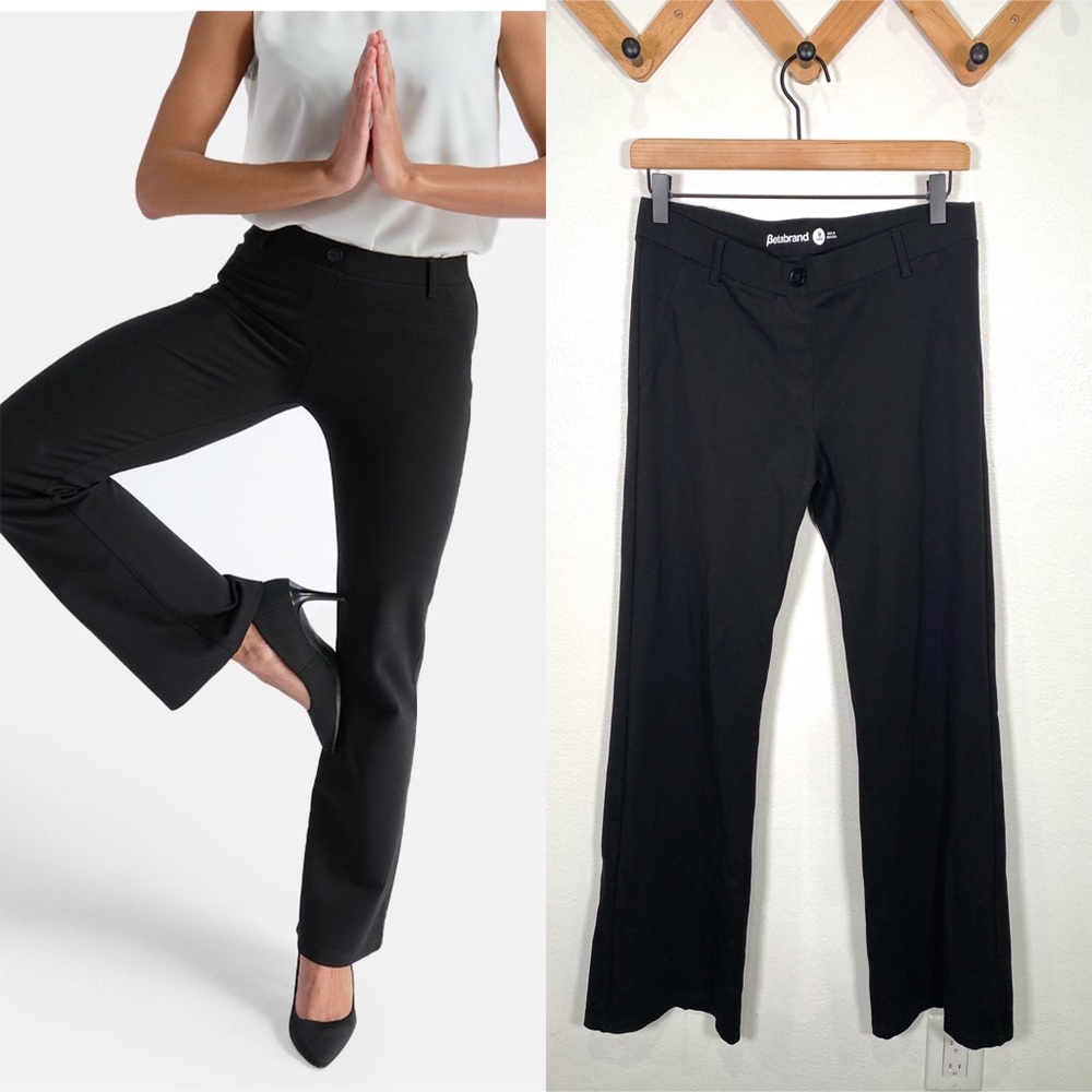 Beta Brand•Wide leg black classic dress yoga pants Medium Long